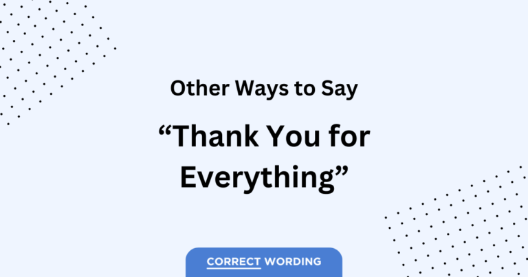 other ways to say thank you for everything