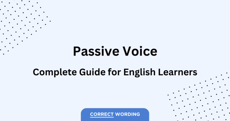 Passive Voice: Guide for English Learners