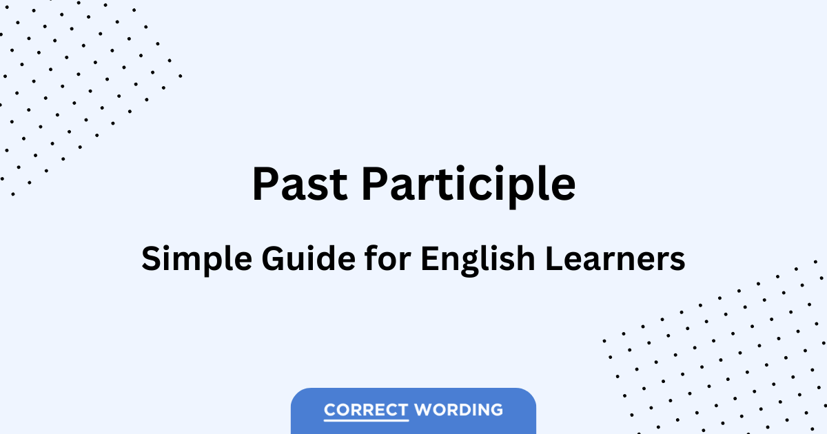 past participle guide