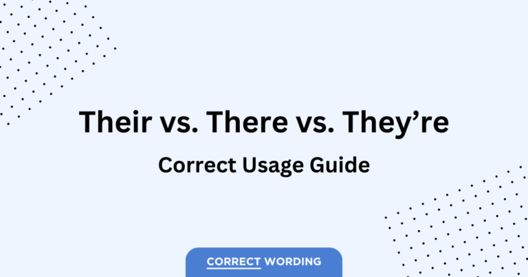 their vs there vs theyre usage guide