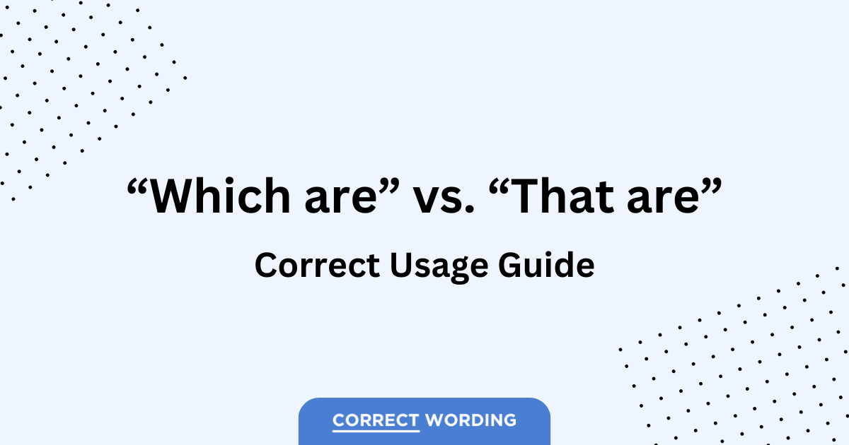 which are vs that are usage guide