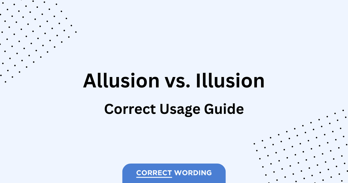 allusion vs illusion usage guide