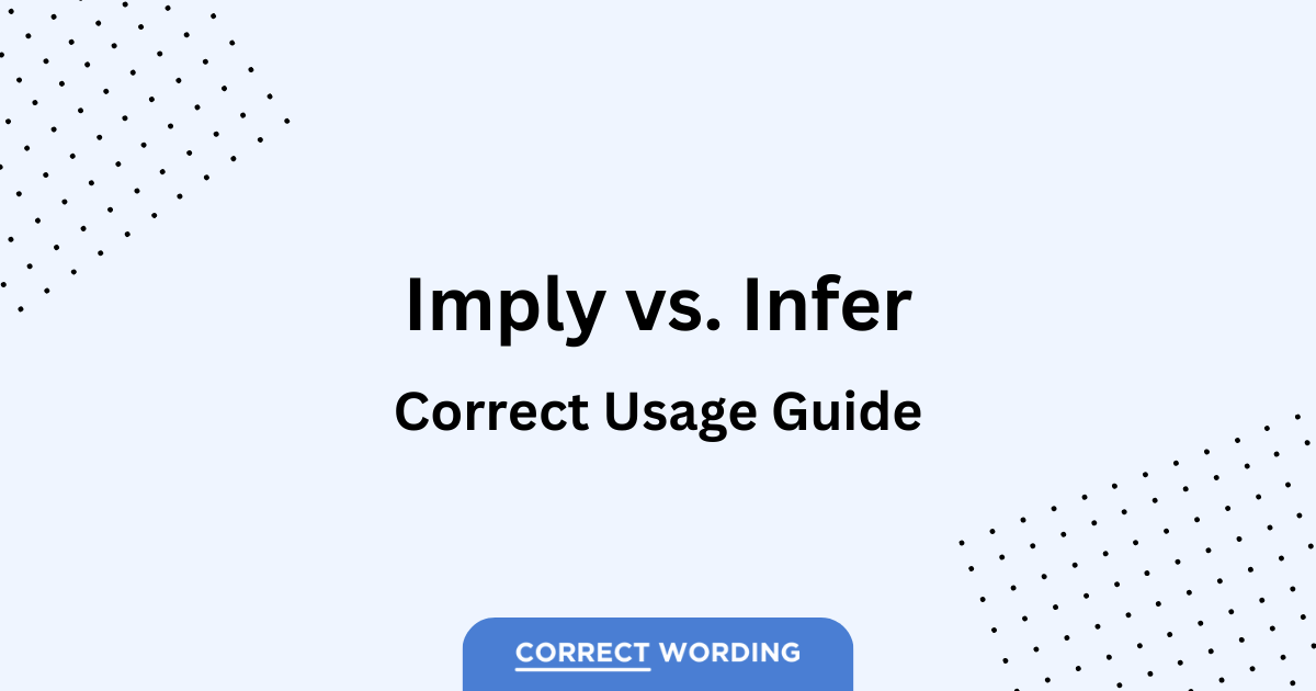 imply vs infer usage guide