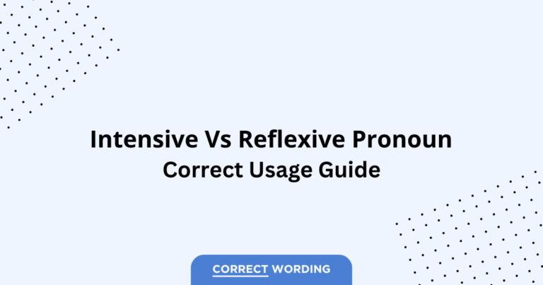 Intensive Pronoun vs. Reflexive Pronoun - Which is Correct?