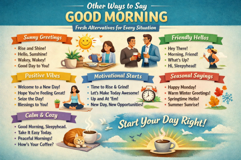 Other Ways to Say Good Morning: Fresh Alternatives for Every Situation