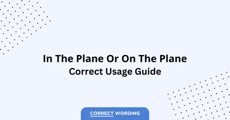 In the Plane vs. On the Plane - Which is Correct?