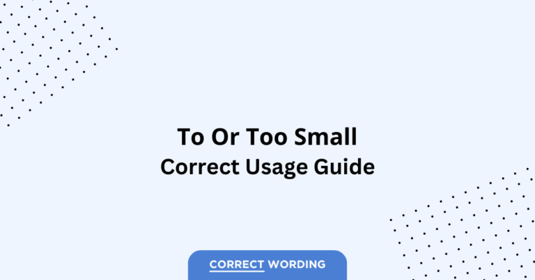 To vs. Too - Which is Correct?