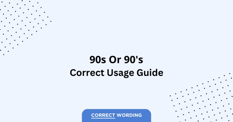 90s vs. 90's - Which is Correct?