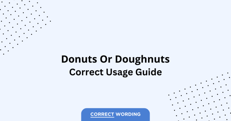 Donut vs. Doughnut - Which is Correct?